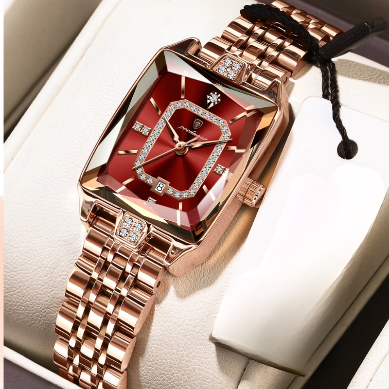 Reloj de Cuarzo Rectangular para Mujer