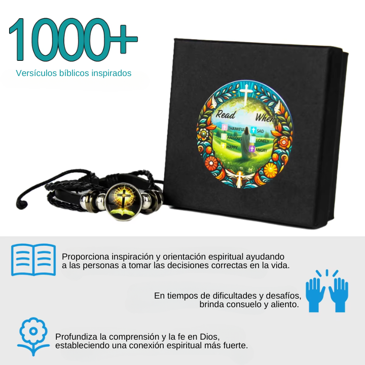 Pulsera Cristiana con Tecnología NFC- Inspiración Bíblica Diaria