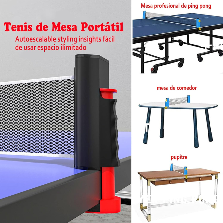 Juego de Tenis de Mesa Portatil Multiuso