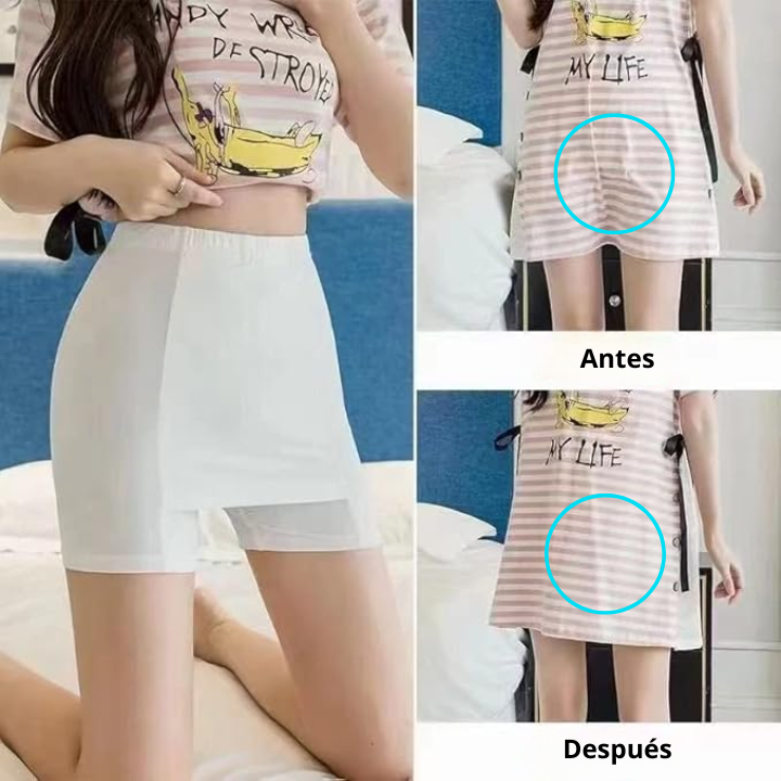 Pantalones Cortos de Seguridad de Seda Helada con Entrepierna de Doble Capa