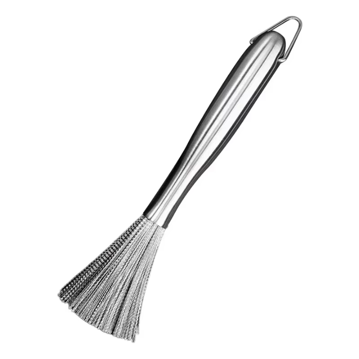 Cepillo de Limpieza de Acero Inoxidable con Mango Largo – Potente y Práctico