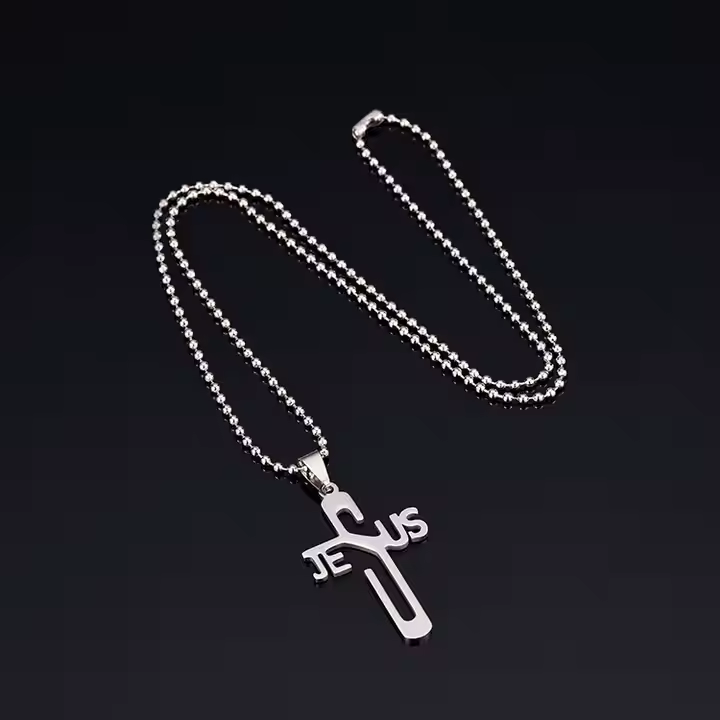 Collar Religioso con Cruz de Jesús