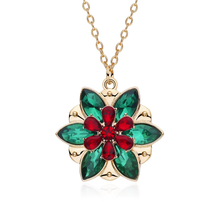 Collar Flor de Cristal Multicolor – Colección Princesa Encantada ✨