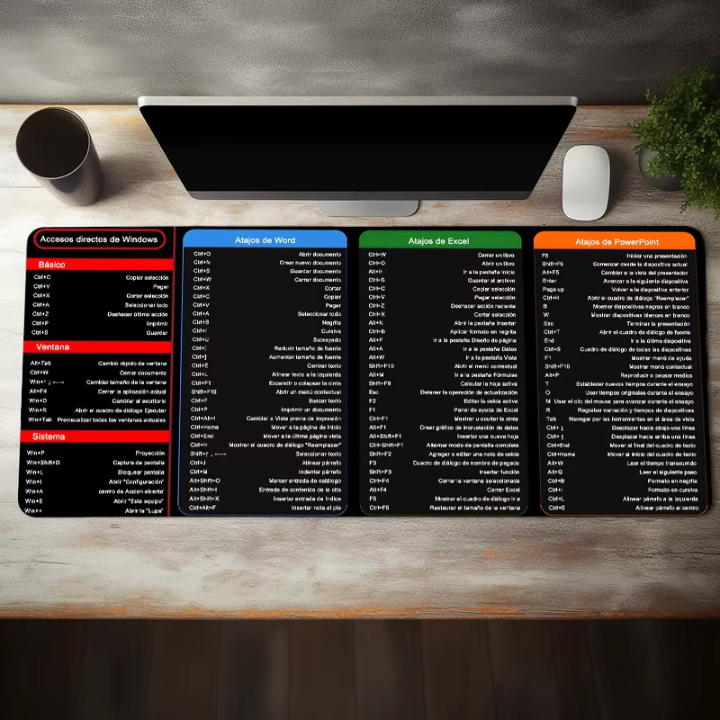 Alfombrilla con Atajos  – Optimiza tu Productividad